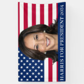 Kamala Harris voor President 2024 Spandoek (Verticaal)