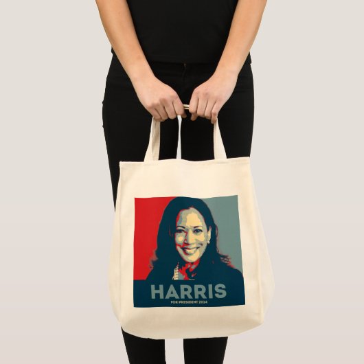 Kamala Harris voor President 2024 Tote Bag (Voorkant (product))