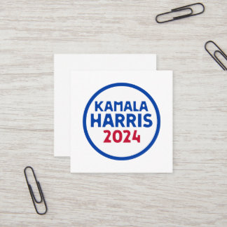 Kamala Harris voor President 2024 Vierkante Visitekaartje