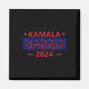 Kamala Harris voor President 2024 Yard Sign Design Magneet