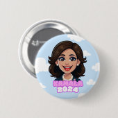 Kamala Harris voor President Button 2024 (Voorkant /achterkant)