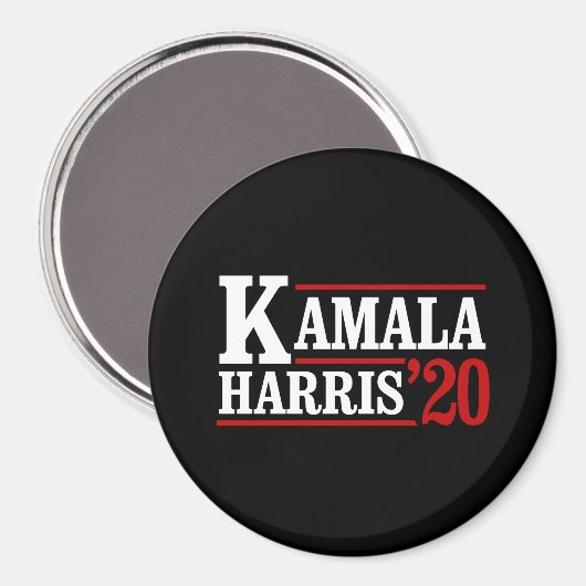 Kamala Harris voor President in 2020 - wit - Magneet (Voorkant / Achterkant)