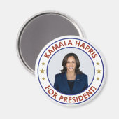 KAMALA HARRIS VOOR PRESIDENT! MAGNEET (Voorkant / Achterkant)