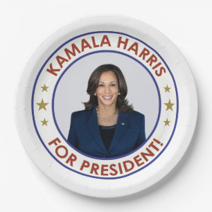 KAMALA HARRIS VOOR PRESIDENT! PAPIEREN BORDJE