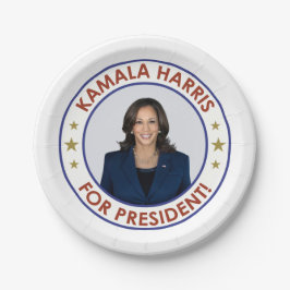 KAMALA HARRIS VOOR PRESIDENT! PAPIEREN BORDJE