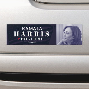 Kamala Harris voor President Photo Bumpersticker