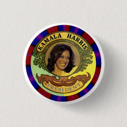 Kamala Harris voor President Ronde Button 3,2 Cm (Voorkant)
