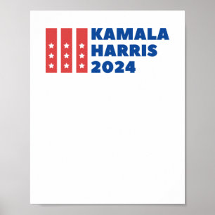 Kamala Harris voor President - Stem Blue Election Poster