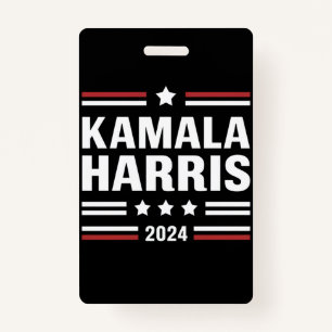 Kamala Harris voor The People 2024 President Badge