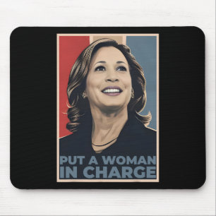 Kamala Harris vrouw voor presidentschap Muismat