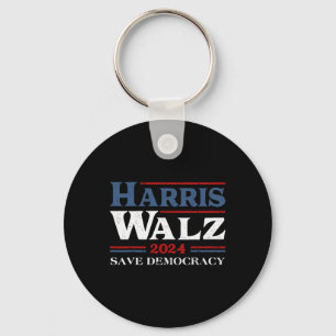 Kamala Harris Waltz 2024 Verkiezingen redden democ Sleutelhanger