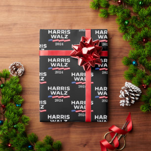 Kamala Harris Walz 2024 Cadeaupapier