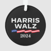 Kamala Harris Walz 2024 Ornament (achterkant)