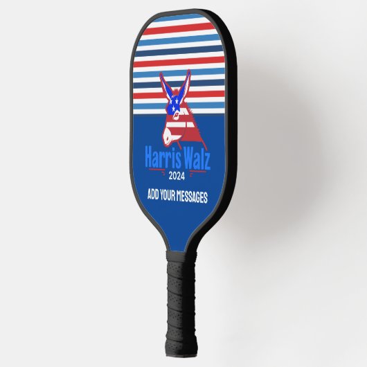Kamala Harris Walz Donkey Pickleball Paddle (Links)