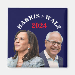 Kamala Harris Walz Foto - President Vice Foto's Magneet