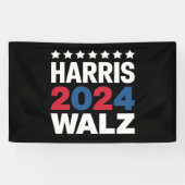 Kamala Harris Walz voor President Vice-President Spandoek (Horizontaal)