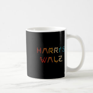 Kamala Harris Walz Waltz 2024 Kattenbelettering Po Koffiemok