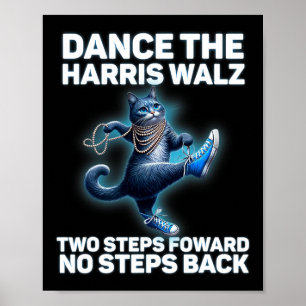Kamala Harris Wheimer 2024 Waltz Dance 2 stappen v Poster