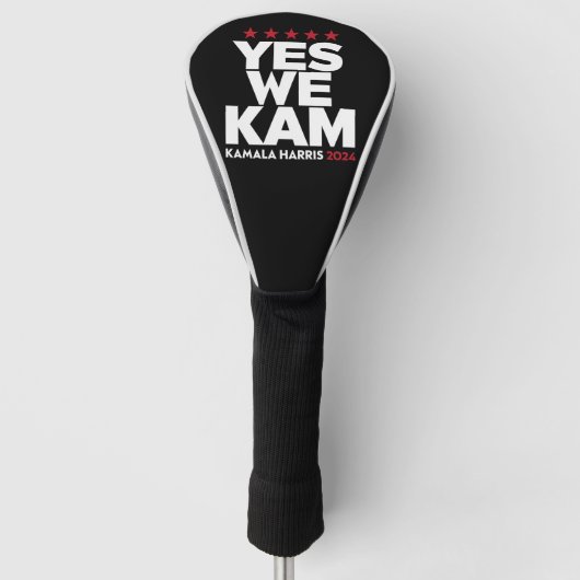 Kamala Harris Yes We Kam voor US President 2024 Golfheadcover (Voorkant)