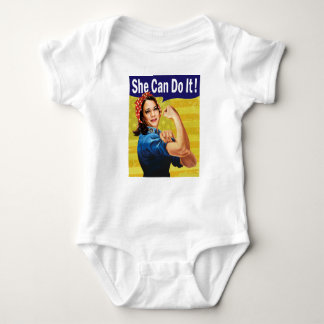 Kamala Harris, ze kan het! Baby Jersey romper
