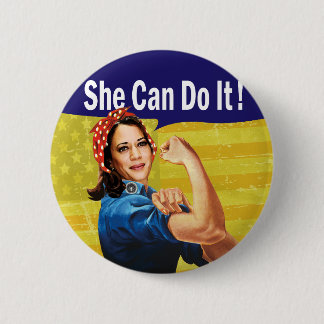 Kamala Harris, ze kan het! Button