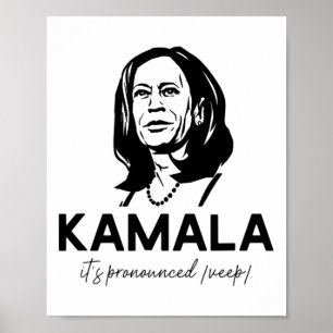 Kamala Het is uitgesproken Veep Vice President Har Poster