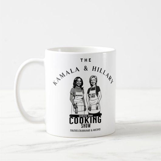 Kamala & Hillary Cuisine Show Café Mug (Gauche)