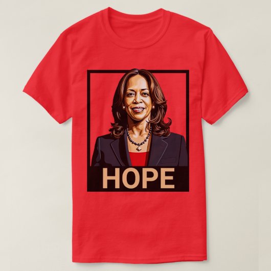Kamala Hope Poster T-shirt (Design voorkant)
