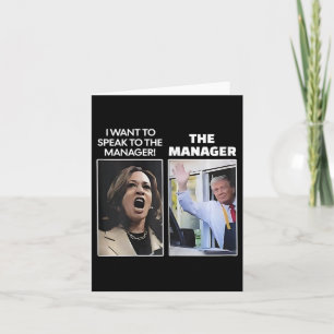 Kamala, ik wil de manager Trump McDona spreken Kaart