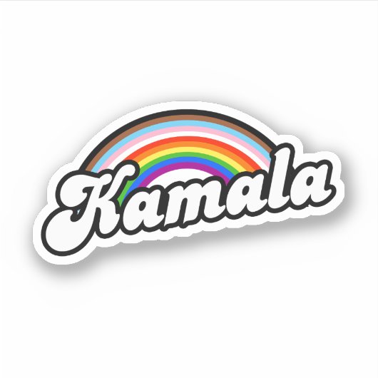 Kamala Inclusive Pride Sticker (Voorkant)