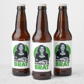 Kamala is Brat Grappig Sarcastisch Bier Etiket (Flessen)