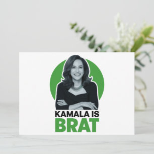 Kamala is Brat Grappig Sarcastisch Kaart