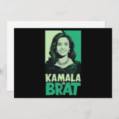 Kamala is Brat Grappig Sarcastisch Kaart (Voorkant / Achterkant)