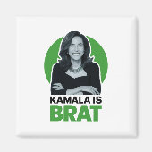 Kamala is Brat Grappig Sarcastisch Magneet (Voorkant)