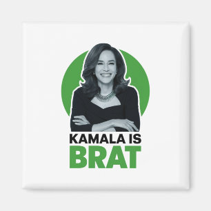 Kamala is Brat Grappig Sarcastisch Magneet