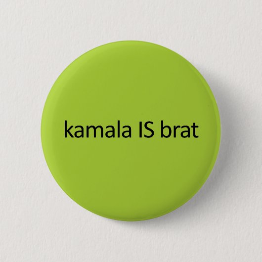 kamala IS brat Ronde Button 5,7 Cm (Voorkant)
