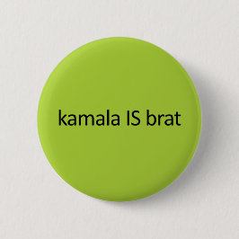 kamala IS brat Ronde Button 5,7 Cm