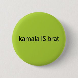 kamala IS brat Ronde Button 5,7 Cm