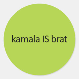 kamala IS brat Ronde Sticker