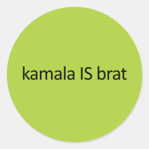 kamala IS brat Ronde Sticker