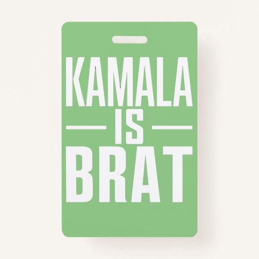 Kamala is slim badge (Voorkant)