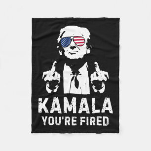  Kamala Je bent ontslagen! Trump 2024 Fleece Deken