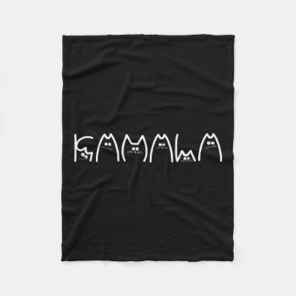 Kamala Kattentypografie Alfabet Schattige Grappig  Fleece Deken