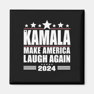 Kamala Laat Amerika Weer Lachen Amerikaanse Vlag 2 Magneet