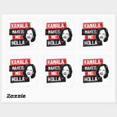 Kamala Makes Me Holla - Vierkante Sticker (Vel)