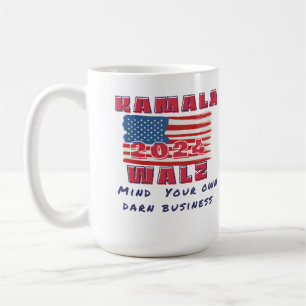 Kamala mind your own arm business verkiezing 2024 koffiemok