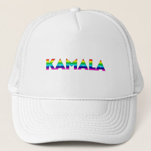 Kamala moderne regenboog typografie holebi pride trucker pet