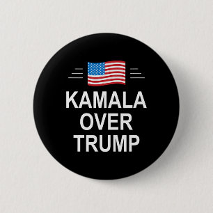 Kamala over Trump Pro-trump 2024 Conservatief Patr Ronde Button 5,7 Cm
