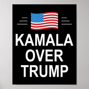 Kamala over Trump Pro-Trump 2024 Conservatieve Par Poster