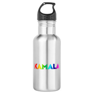 Kamala Rainbow Gradient Typografie Modern Pride Waterfles